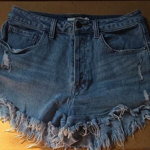 Francesca's Frayed Hem Womens Jean Shorts